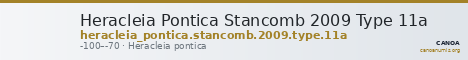 Heracleia Pontica Stancomb 2009 Type 11a — CANOA