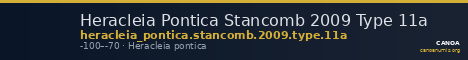 Heracleia Pontica Stancomb 2009 Type 11a — CANOA