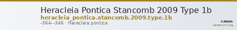Heracleia Pontica Stancomb 2009 Type 1b — CANOA
