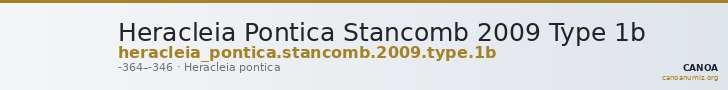 Heracleia Pontica Stancomb 2009 Type 1b — CANOA