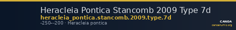 Heracleia Pontica Stancomb 2009 Type 7d — CANOA
