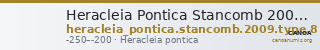 Heracleia Pontica Stancomb 2009 Type 8 — CANOA