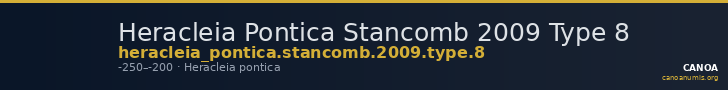 Heracleia Pontica Stancomb 2009 Type 8 — CANOA