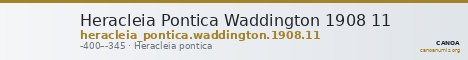 Heracleia Pontica Waddington 1908 11 — CANOA