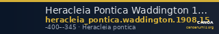 Heracleia Pontica Waddington 1908 15 — CANOA