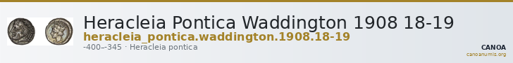 Heracleia Pontica Waddington 1908 18-19 — CANOA