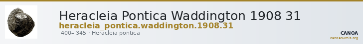 Heracleia Pontica Waddington 1908 31 — CANOA
