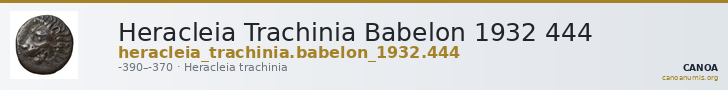 Heracleia Trachinia Babelon 1932 444 — CANOA
