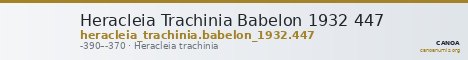 Heracleia Trachinia Babelon 1932 447 — CANOA