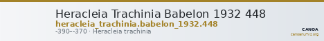 Heracleia Trachinia Babelon 1932 448 — CANOA