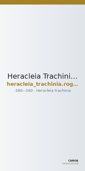 Heracleia Trachinia Rogers 1932 253-256 — CANOA