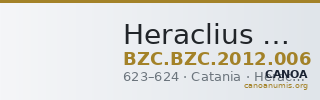 Heraclius — Decanummium (Catania, 623–624) — CANOA
