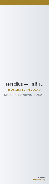 Heraclius — Half Follis (Seleukeia, 616–617) — CANOA