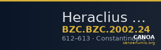 Heraclius — Half Miliaresion (Constantinople, 612–613) — CANOA