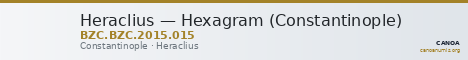Heraclius — Hexagram (Constantinople) — CANOA
