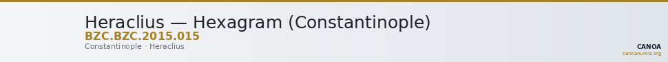 Heraclius — Hexagram (Constantinople) — CANOA