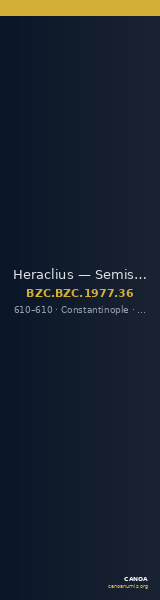 Heraclius — Semissis (Constantinople, 610) — CANOA