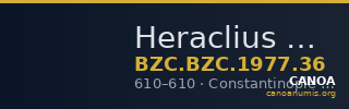 Heraclius — Semissis (Constantinople, 610) — CANOA