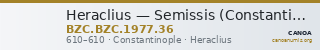 Heraclius — Semissis (Constantinople, 610) — CANOA