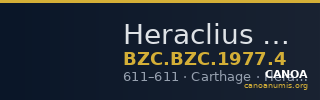 Heraclius — Solidus (Carthage) — CANOA
