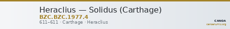 Heraclius — Solidus (Carthage) — CANOA
