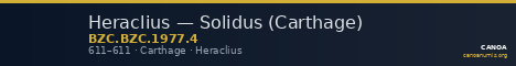 Heraclius — Solidus (Carthage) — CANOA