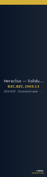 Heraclius — Solidus (Constantinople, 629) — CANOA