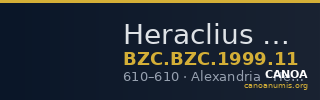 Heraclius — Tremissis (Alexandria, 610) — CANOA