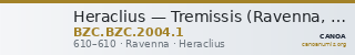 Heraclius — Tremissis (Ravenna, 610) — CANOA