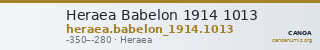Heraea Babelon 1914 1013 — CANOA