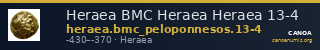 Heraea BMC Heraea Heraea 13-4 — CANOA