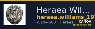 Heraea Williams 1970 Period I-II — CANOA