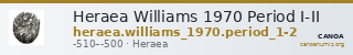 Heraea Williams 1970 Period I-II — CANOA