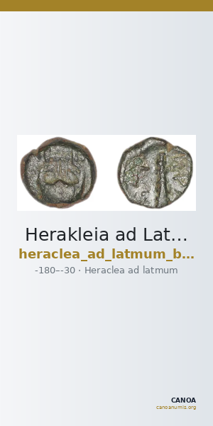Herakleia ad Latmum BMC Heraclea ad Latmum 10 — CANOA