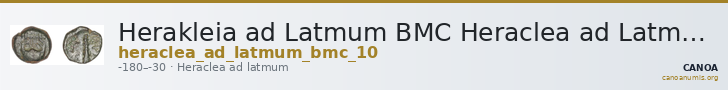Herakleia ad Latmum BMC Heraclea ad Latmum 10 — CANOA