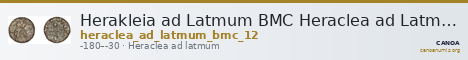 Herakleia ad Latmum BMC Heraclea ad Latmum 12 — CANOA