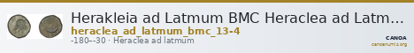 Herakleia ad Latmum BMC Heraclea ad Latmum 13-4 — CANOA