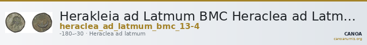 Herakleia ad Latmum BMC Heraclea ad Latmum 13-4 — CANOA