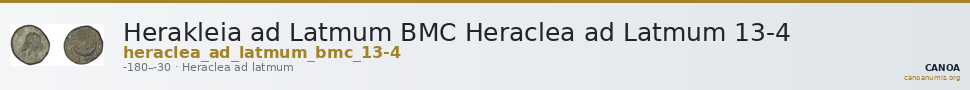 Herakleia ad Latmum BMC Heraclea ad Latmum 13-4 — CANOA