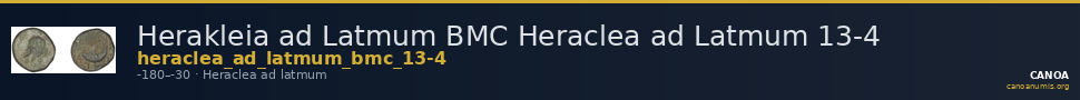 Herakleia ad Latmum BMC Heraclea ad Latmum 13-4 — CANOA