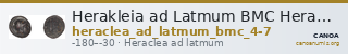 Herakleia ad Latmum BMC Heraclea ad Latmum 4-7 — CANOA