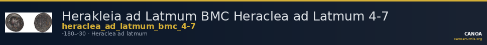 Herakleia ad Latmum BMC Heraclea ad Latmum 4-7 — CANOA