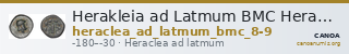 Herakleia ad Latmum BMC Heraclea ad Latmum 8-9 — CANOA