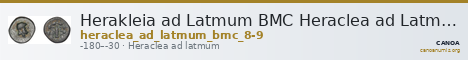 Herakleia ad Latmum BMC Heraclea ad Latmum 8-9 — CANOA