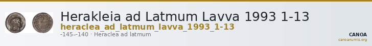Herakleia ad Latmum Lavva 1993 1-13 — CANOA