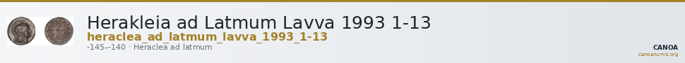Herakleia ad Latmum Lavva 1993 1-13 — CANOA