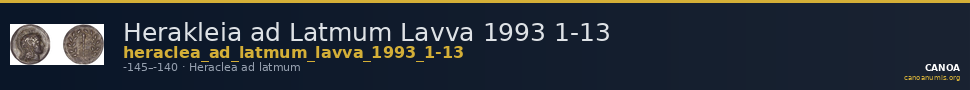 Herakleia ad Latmum Lavva 1993 1-13 — CANOA