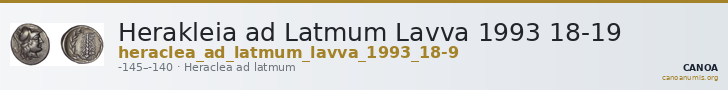 Herakleia ad Latmum Lavva 1993 18-19 — CANOA