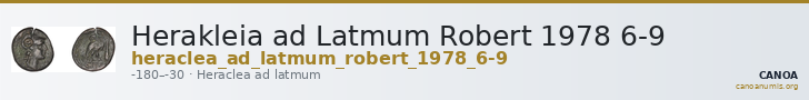 Herakleia ad Latmum Robert 1978 6-9 — CANOA