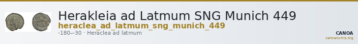 Herakleia ad Latmum SNG Munich 449 — CANOA